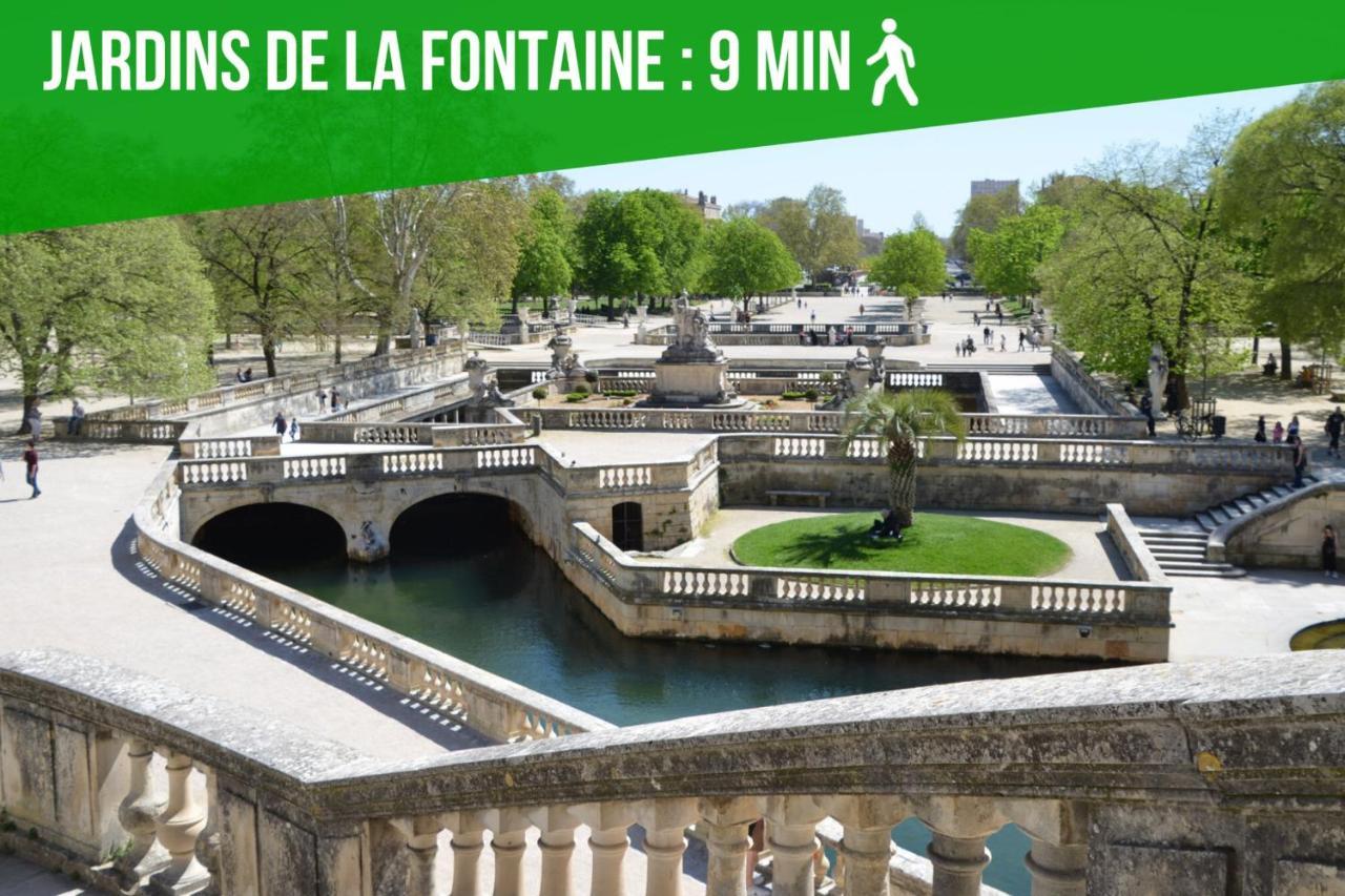 La Balade Nimoise Center Car Park Ac Apartment Nimes Luaran gambar