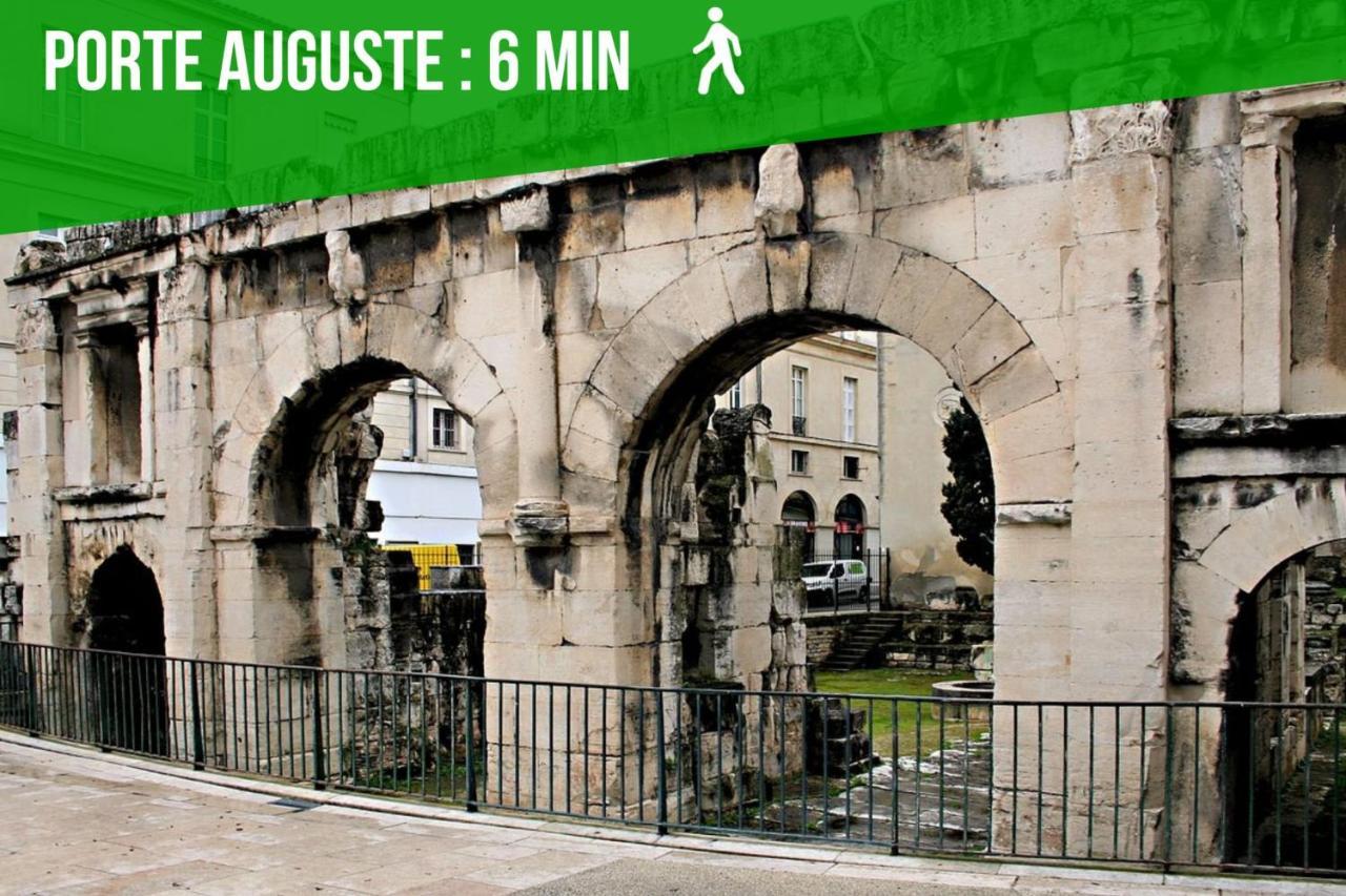La Balade Nimoise Center Car Park Ac Apartment Nimes Luaran gambar
